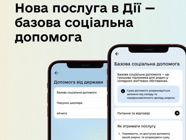 Оформлюйте базову соціальну допомогу онлайн!