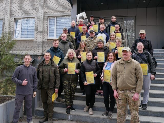 На Вінниччині чергова група громадян завершила курс підготовки до національного спротиву
