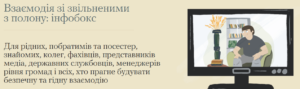 Інфобокс: взаємодія зі звільненими з полону