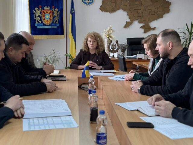 Начальниця Жмеринської районної військової адміністрації Цимбал Інна провела нараду з керівниками силових структур району.