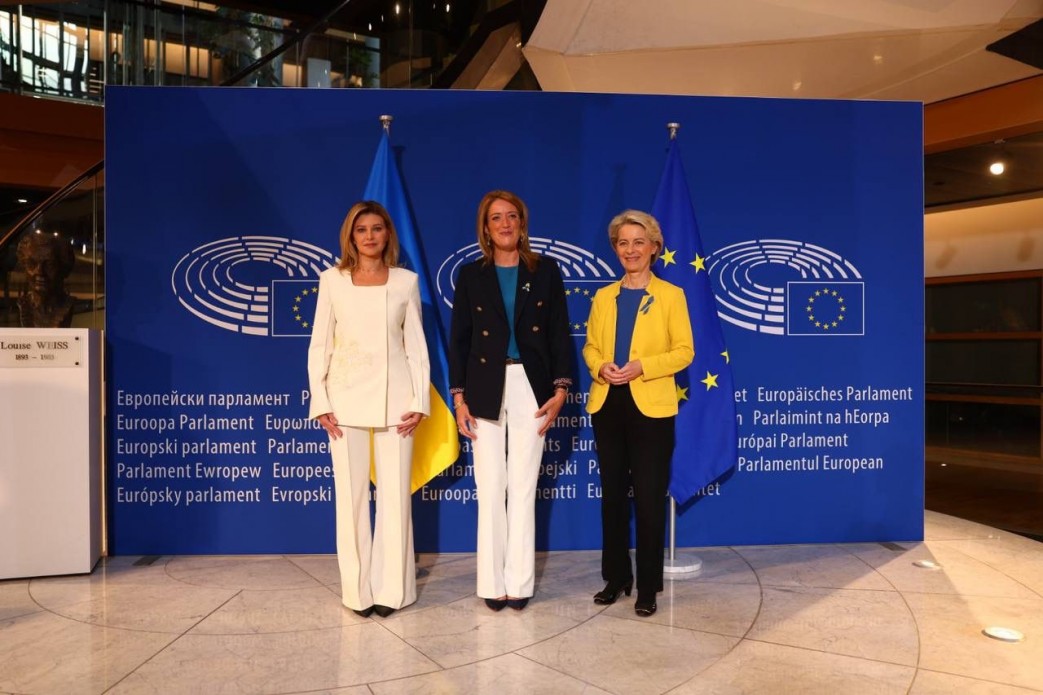Під час візиту до Страсбурга Олена Зеленська провела зустрічі з керівництвом Єврокомісії, Європарламенту та Ради Європи