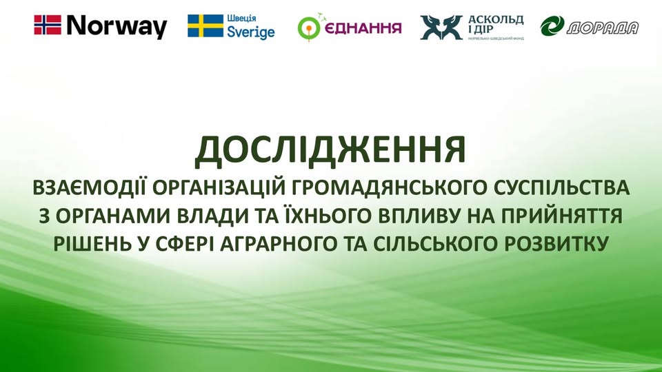 Взаємодія задля аграрного та сільського розвитку