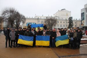 До Дня Соборності у Вінниці відбулась акція «Живий ланцюг Єднання»