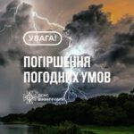 Рятувальники Вінниччини повідомляють, що до кінця доби 29 червня, в області очікується гроза та шквал 15-20 м/с (I рівень небезпечності, жовтий).