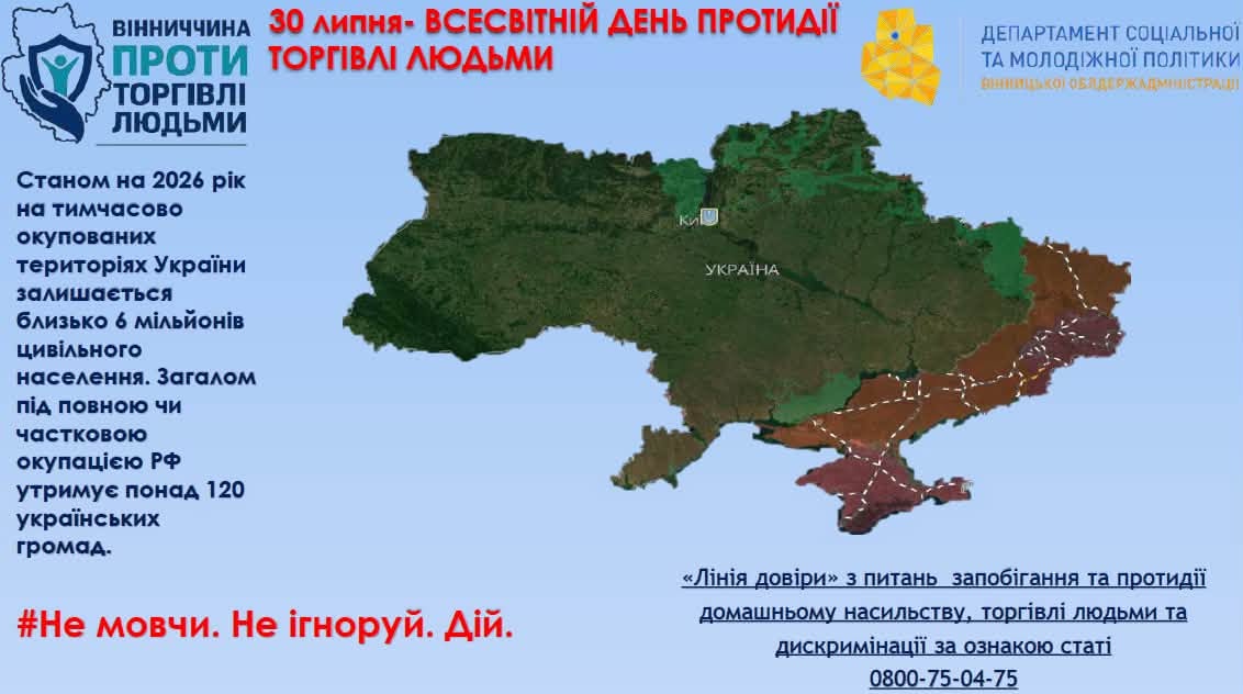 30 липня – Всесвітній день протидії торгівлі людьми